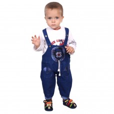 ahhaaaa's Denim Dungaree with T shirt for Kids (1-5 Years)